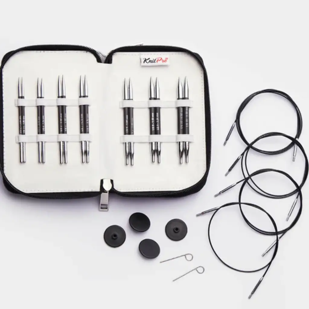Knit Pro Karbonz Midi Interchangeable Needle Set
