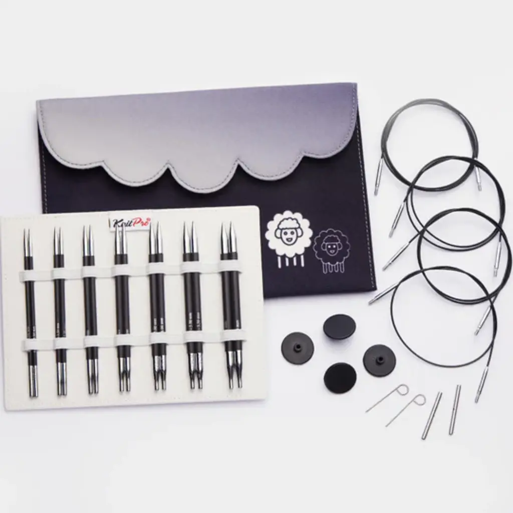 Knit Pro Karbonz Midi Interchangeable Needle Set