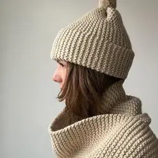 DIY Learn to Knit Kit | Classic Pom Beanie