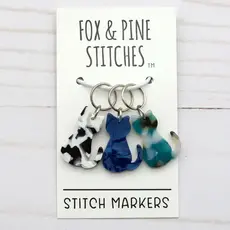 Bold Cat Stitch Markers