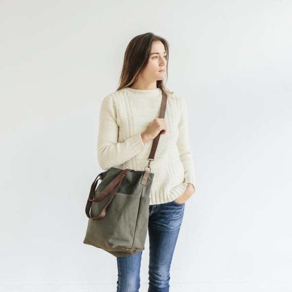 Twig & Horn Canvas Crossbody Project Tote