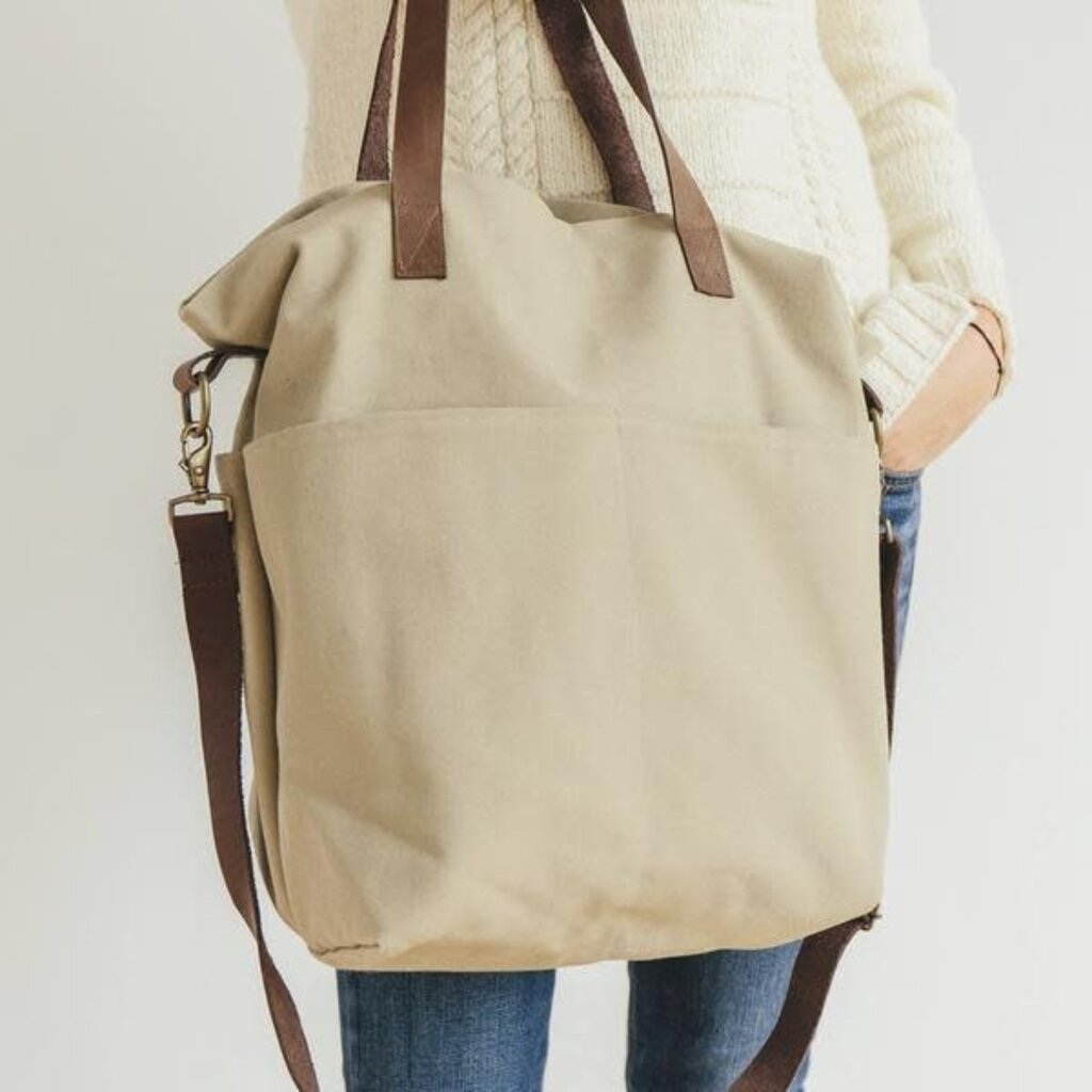 Twig & Horn Canvas Crossbody Project Tote