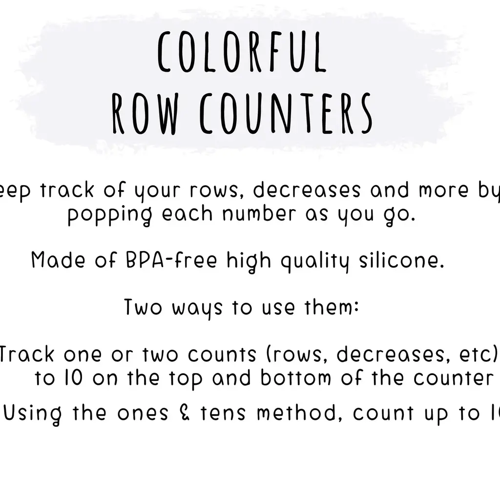 Colourful Row Counters