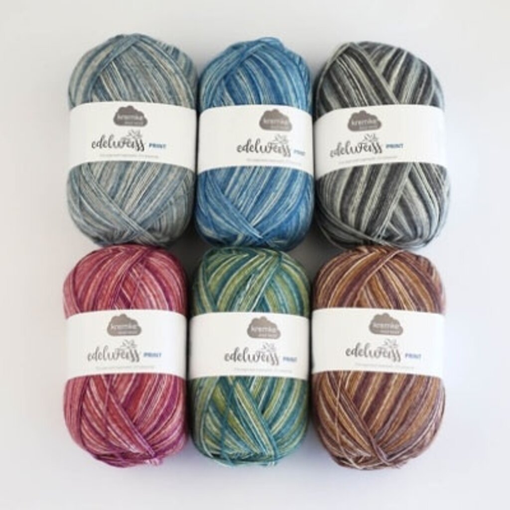 Kremke Soul Wool Edelweiss Print