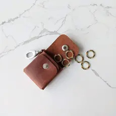 Leather Stitch Marker Case