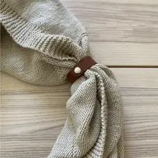 Leather Snap Shawl Cuff