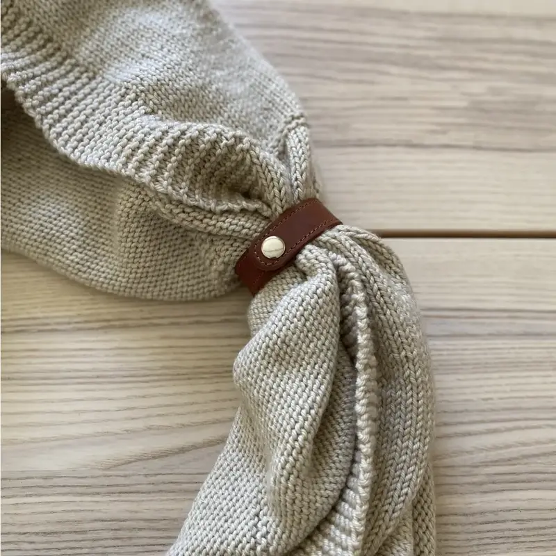 Leather Snap Shawl Cuff