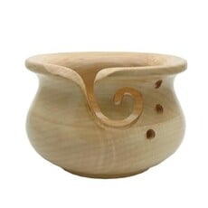 Yarn Bowl Maple Curvy