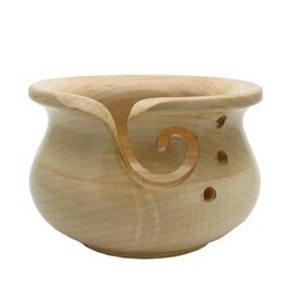 Yarn Bowl Maple Curvy