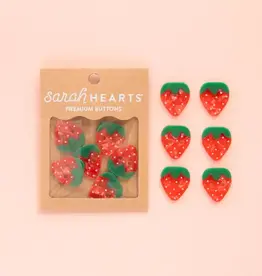 Strawberry Large 1" Button - 6pack