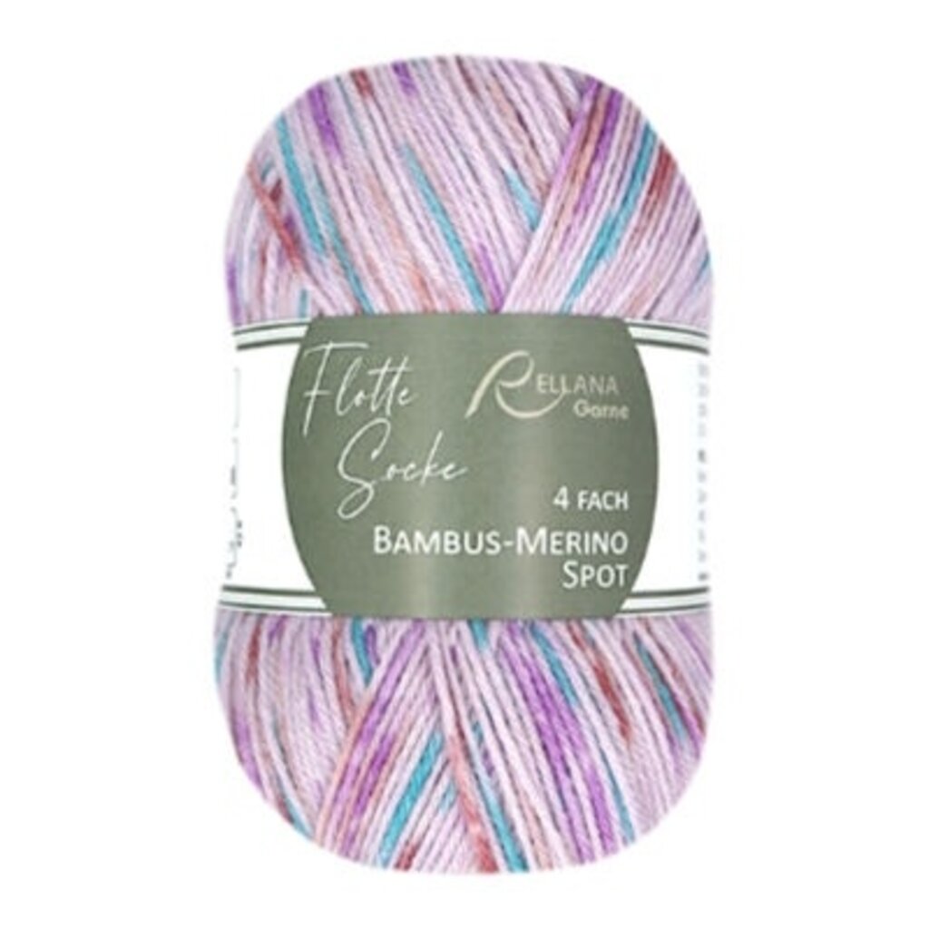 Rellana Garne Flotte Socke Bamboo-Merino Spot 4ply