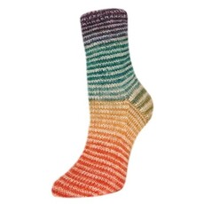Rellana Garne Flotte Socke 4ply Perfect Rainbow