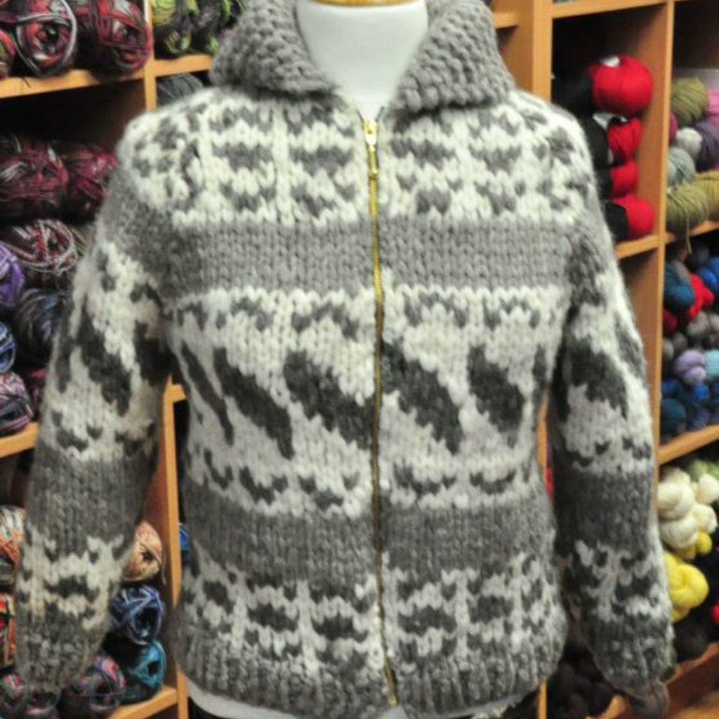 Art of Yarn Vintage Pattern* - Cowichan Style Sweater Youth Sizes (PDF)