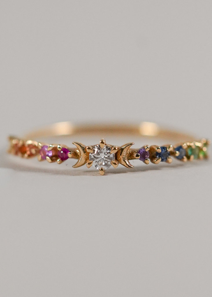 Sofia Zakia Jewelry Sofia Zakia Rainbow Stardust Ring