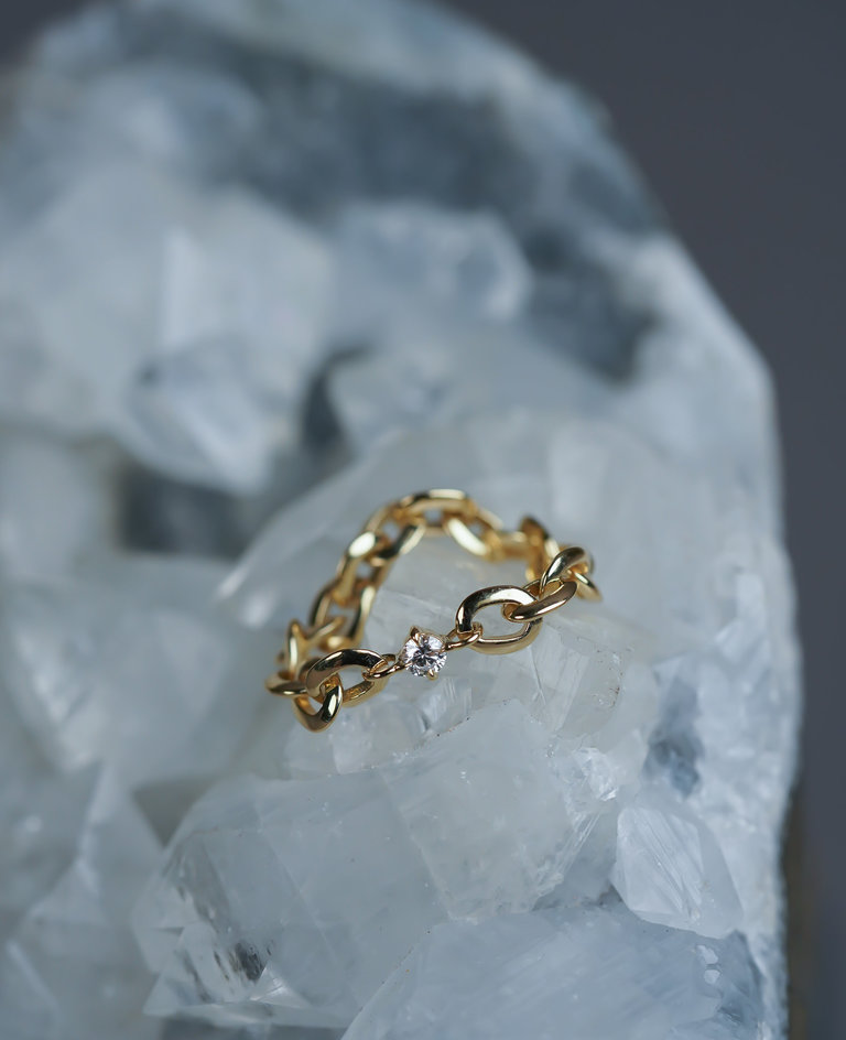 Lizzie Mandler Lizzie Mandler Diamond Chain Ring