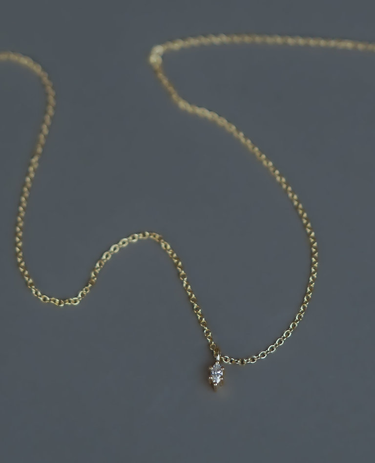 Eden Philippa Eden Philippa Marquise Diamond Charm Necklace
