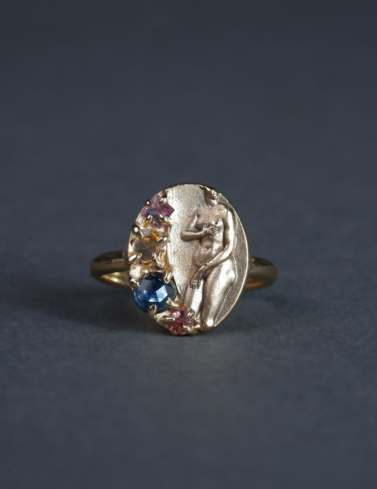 Atelier Narcé Atelier Narce Figure with Sapphires Ring