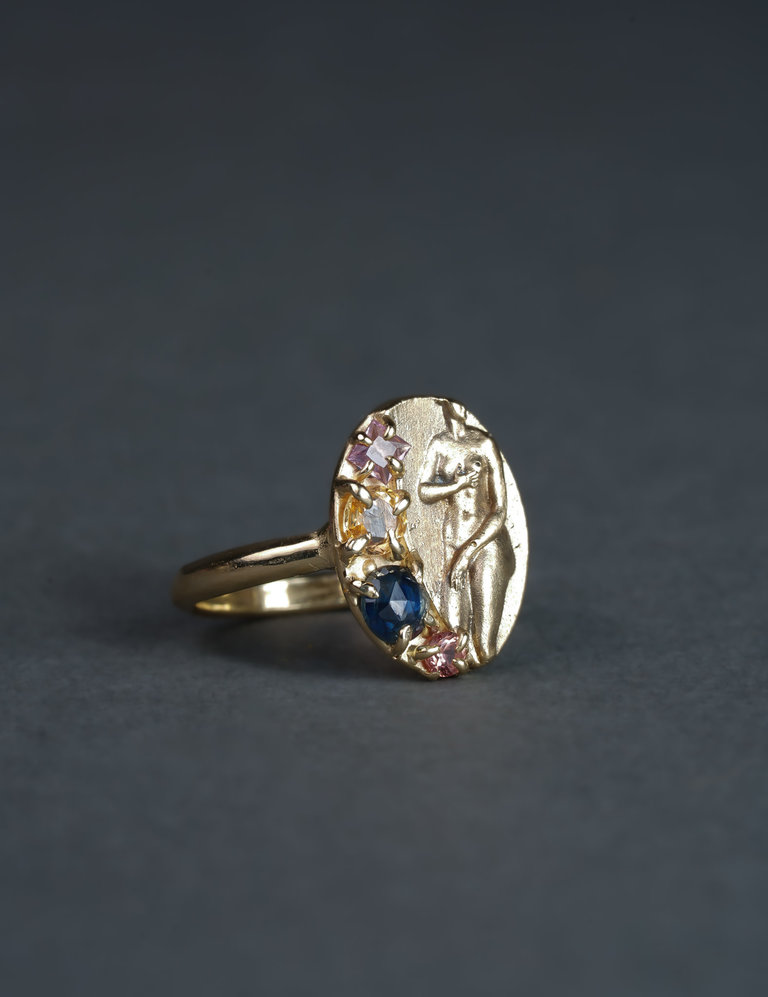 Atelier Narcé Atelier Narce Figure with Sapphires Ring