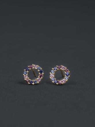 Asrai Garden - Lizzie Mandler Mismatched Double Diamond Link Earrings -  asrai garden