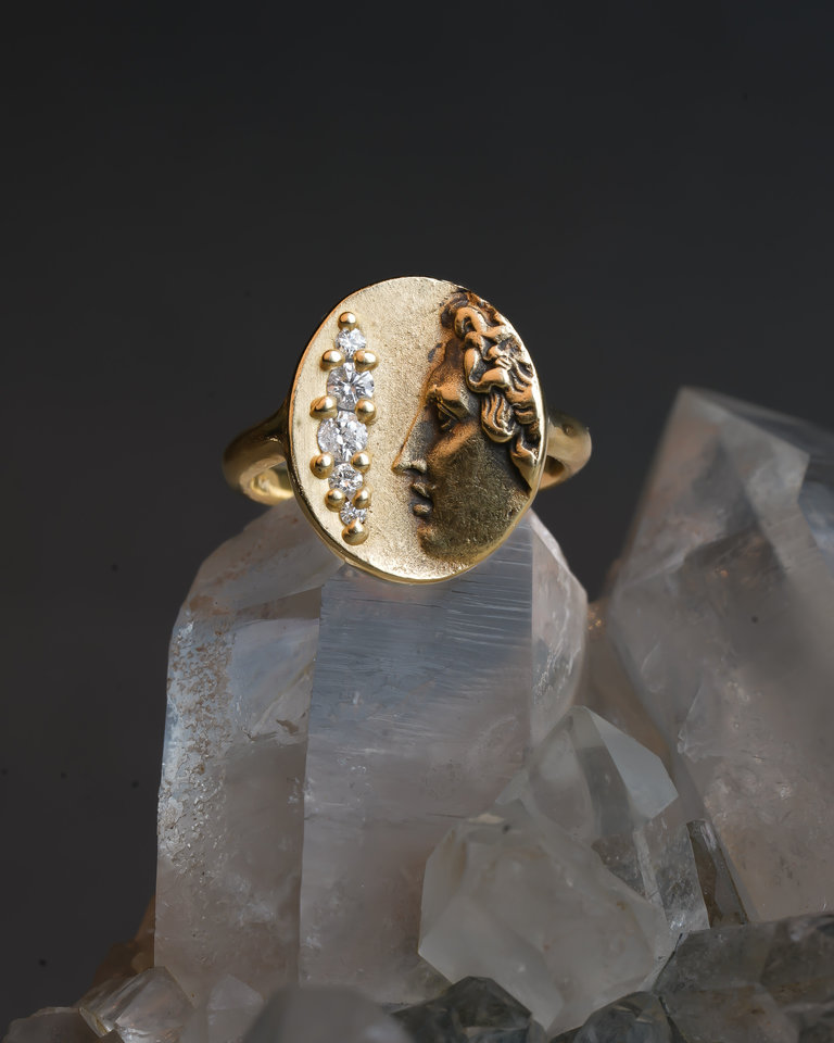 Atelier Narcé Atelier Narce Profile with Diamonds Ring