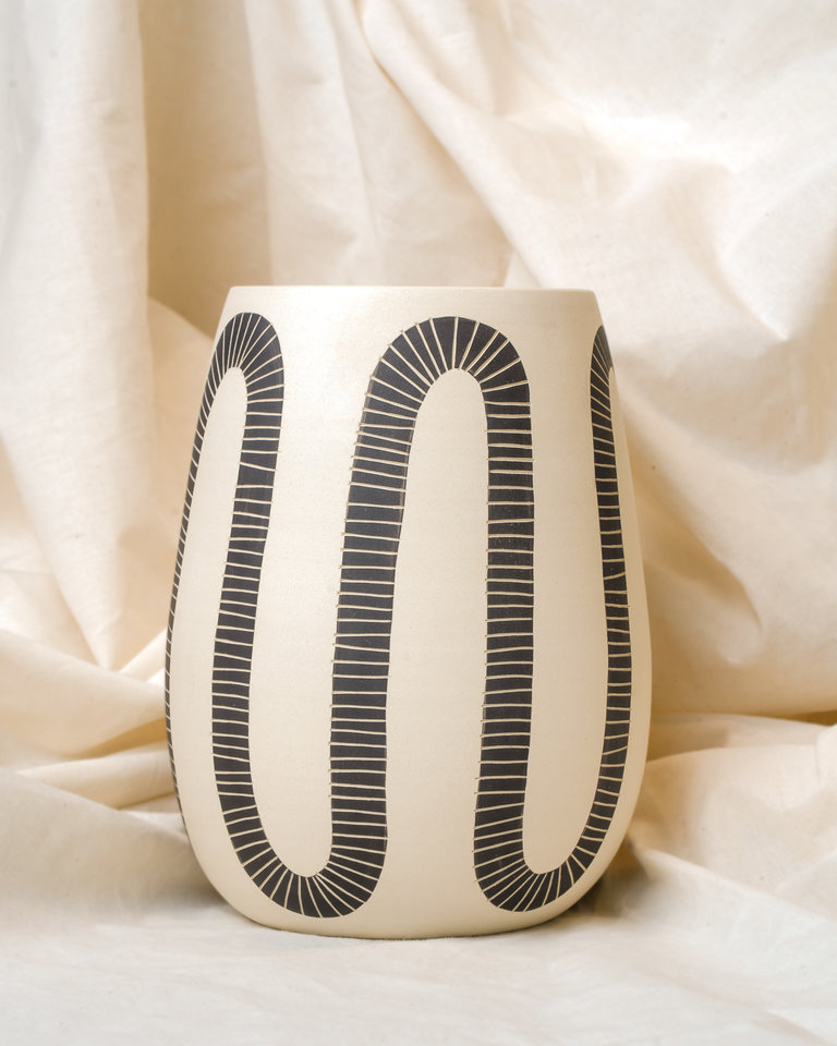 AS Ceramics AS Ceramics Large Snake Vase