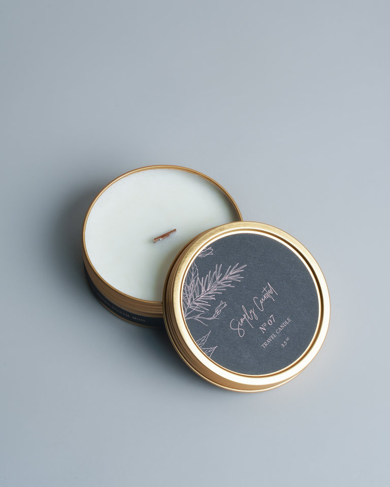 Simply Curated Simply Curated Travel Candle- Dark Botanical Collection