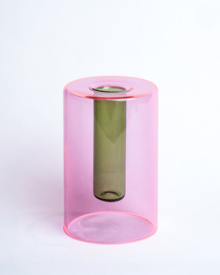Block Design Block Design Small Reversible Glass Vase
