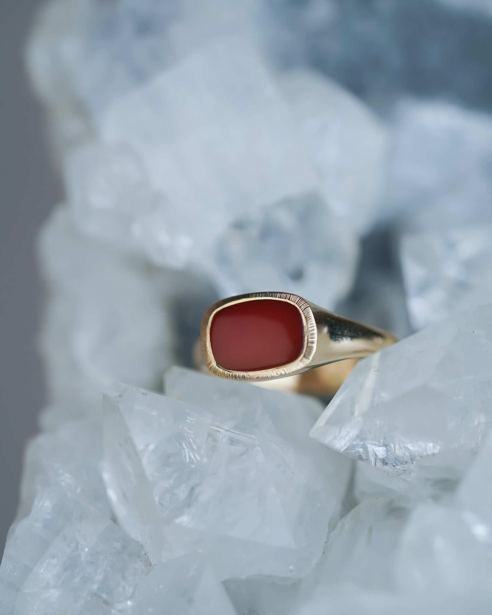 Asrai Garden - Maiden Voyage Carnelian Pinky Ring - asrai garden