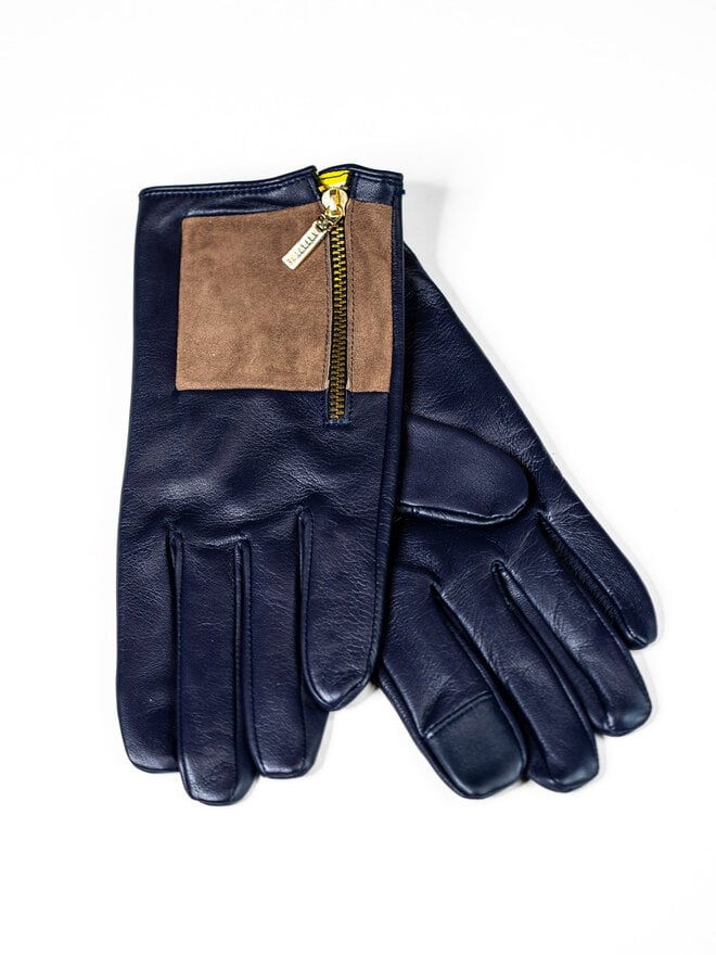 Asrai Garden - Aristide Square Gloves - Indigo and Yellow - asrai