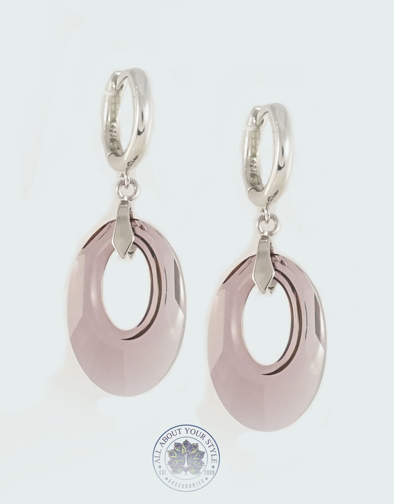 Dazzled Swarovski Crystal Hoop Earrings Dazzled Swarovski Crystal Hoop Earrings