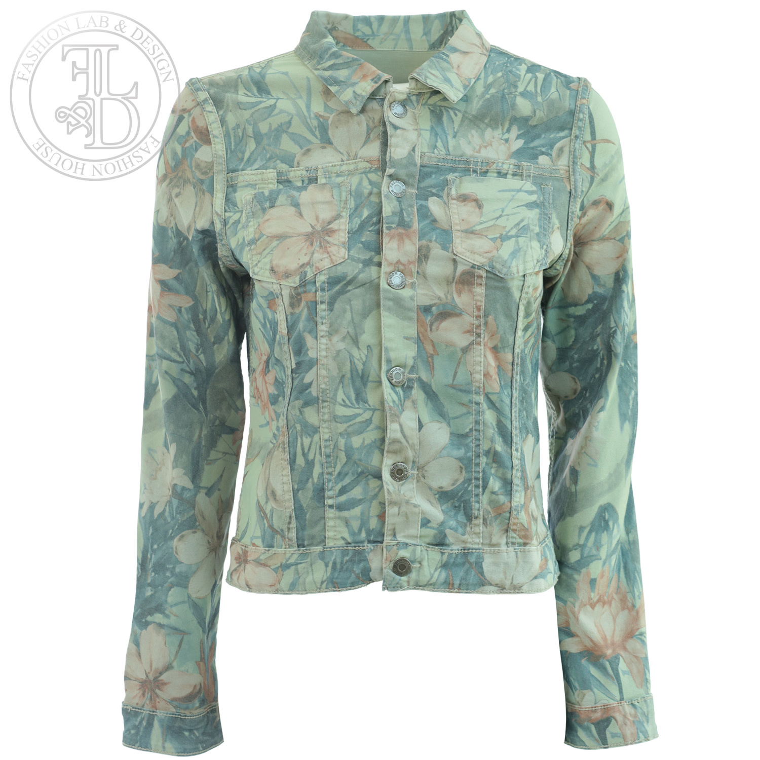 green jean jacket