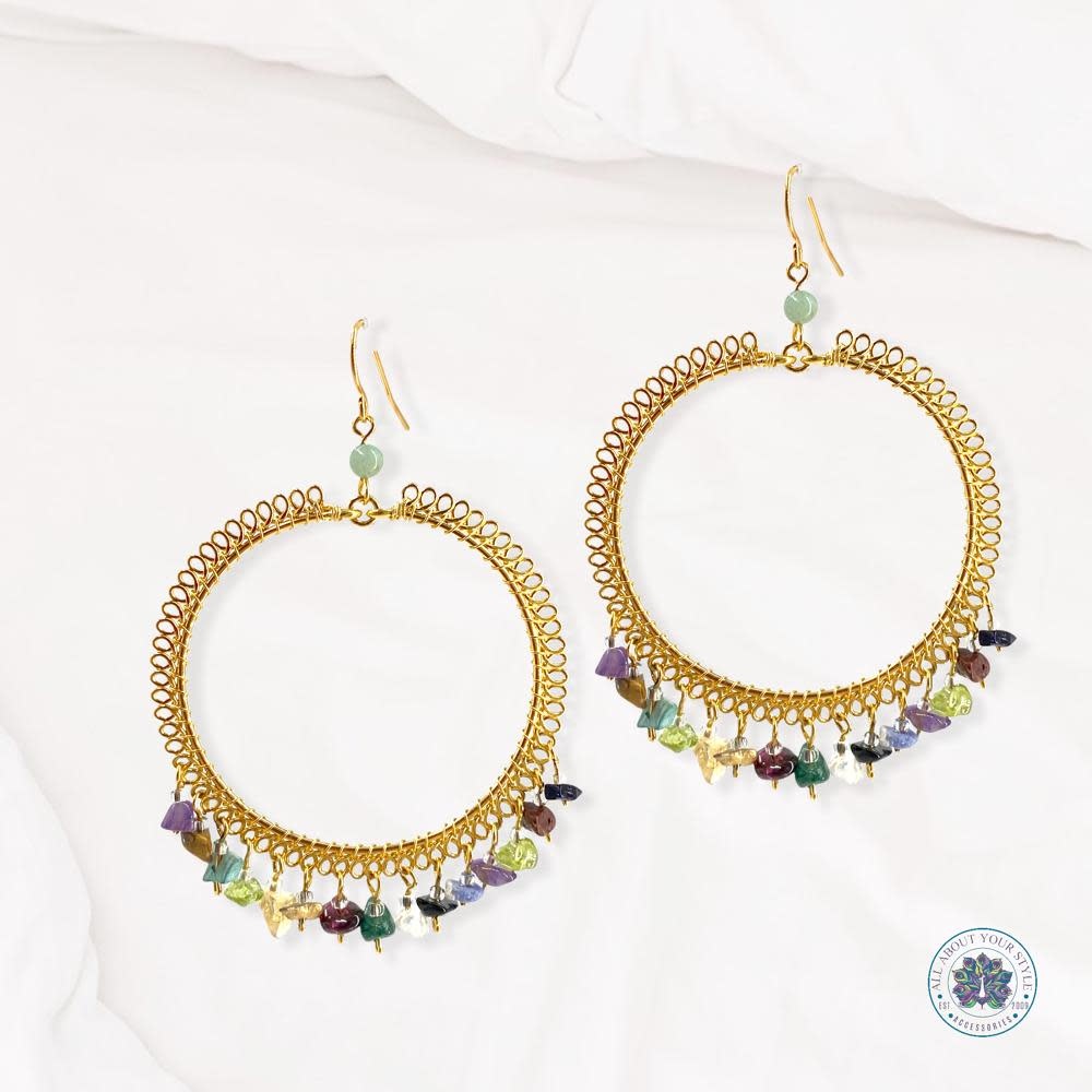 Boho Gold Plated Chandelier Earrings All About Your Style