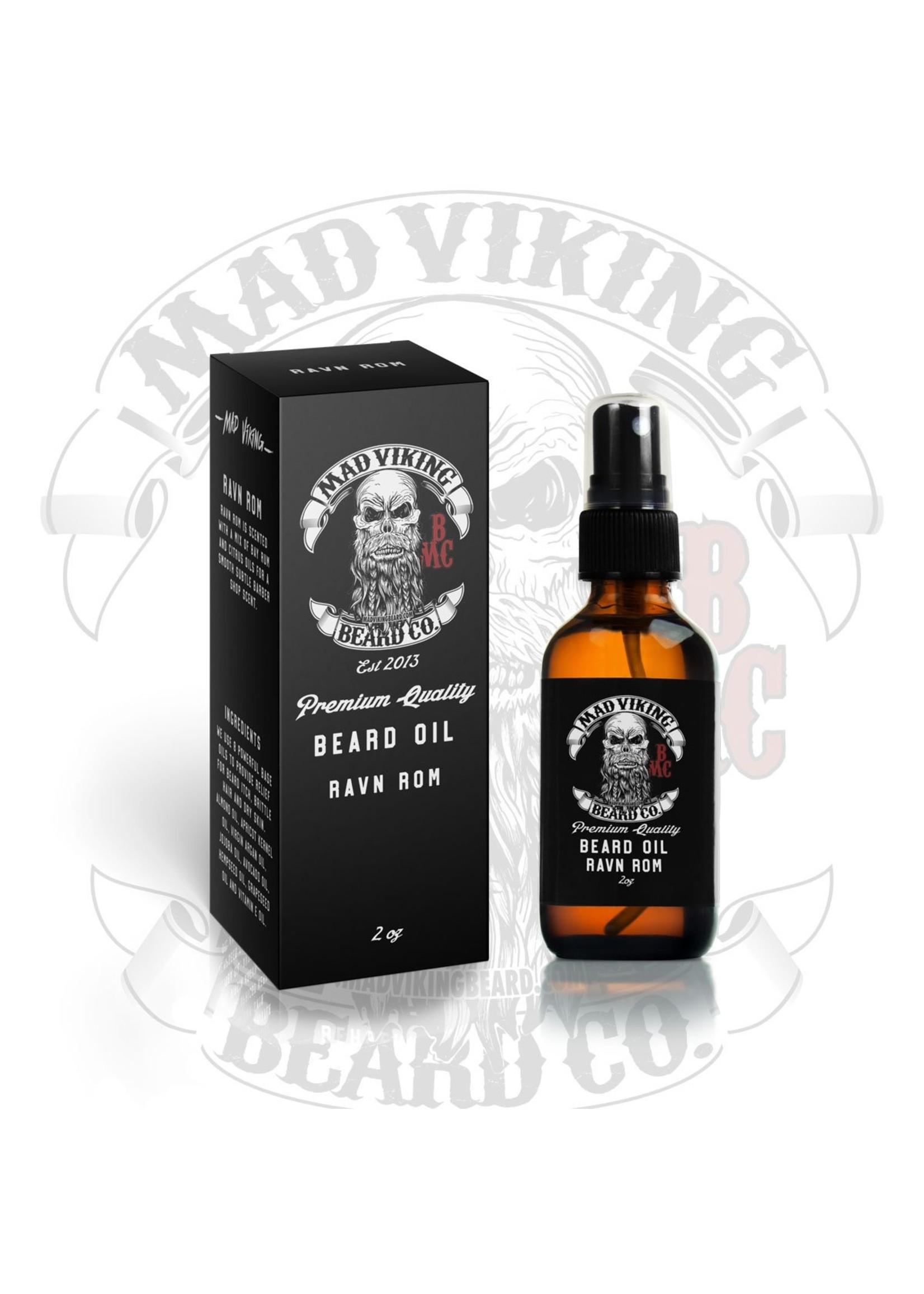 Mad Viking Beard Co. Mad Viking - Raven Rom 2oz Beard Oil