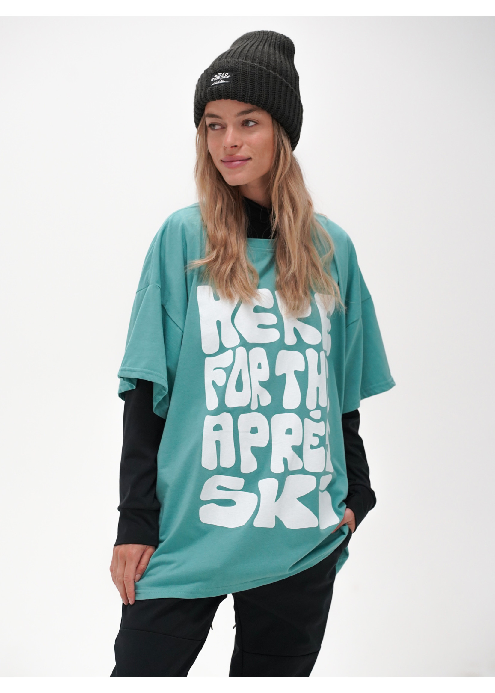 Notice The Reckless Notice The Reckless - Here For The Apres Oversize Tee