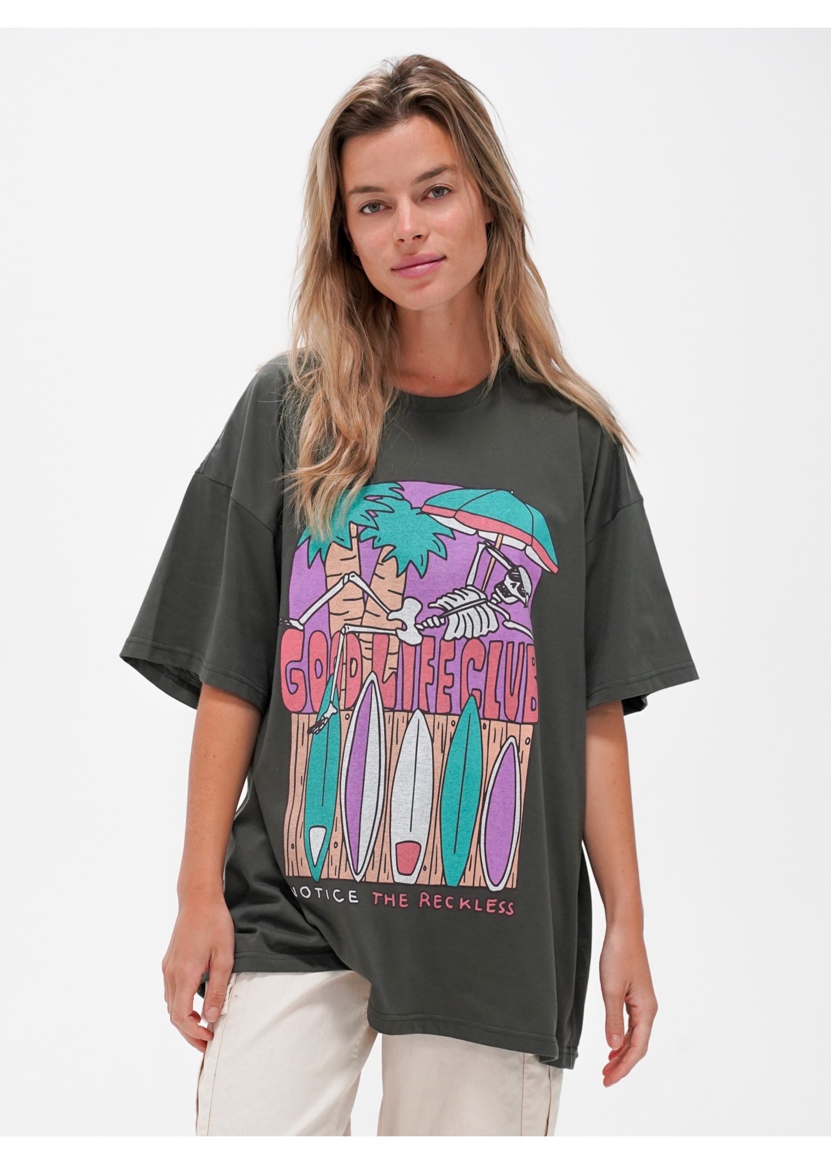 Notice The Reckless - Surf Camp Oversize Tee - Revelstoke Trading Post