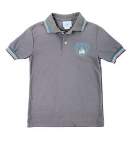 Polo Gris | Varon | Pre-Kinder y Kinder | Christian Bilingual Acad.