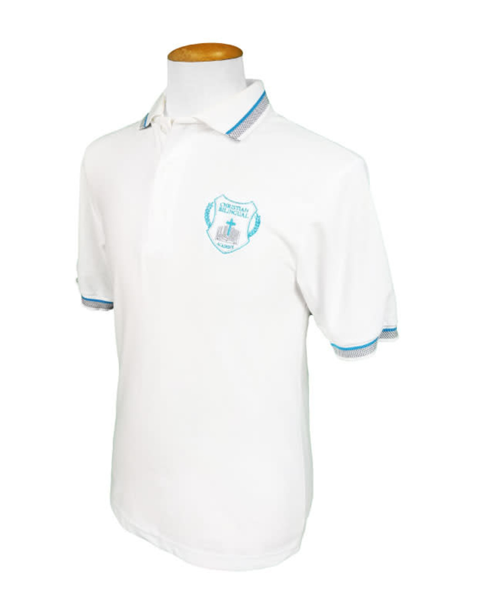 Polo Blanco | Varon | 6to a 11mo | Christian Bilingual Acad.