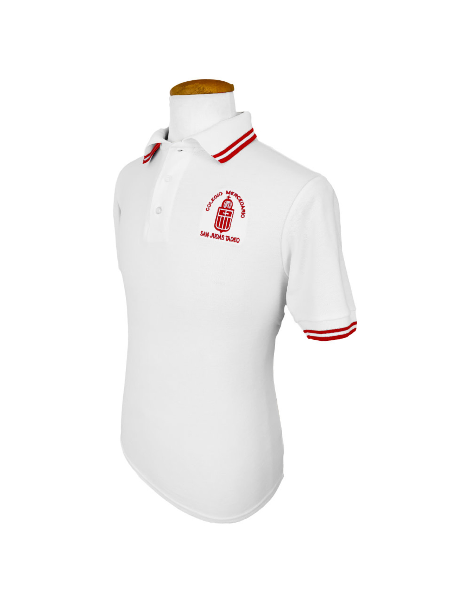 Colegio San Judas Tadeo Polo Blanco Rojo B. Pecho | Varones | Pre-Kinder  a  8vo | Col. San Judas Tadeo