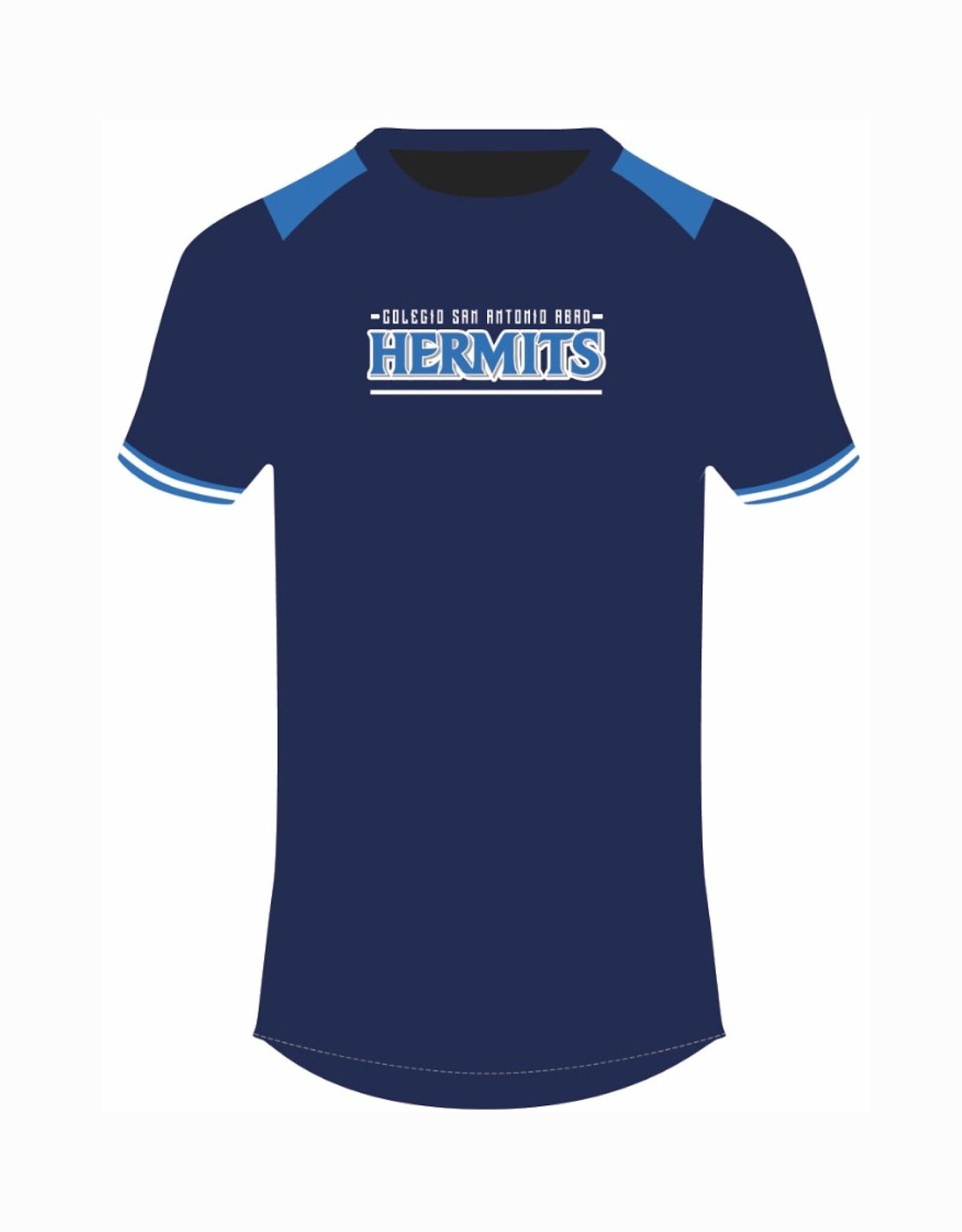 Col. San Antonio Abad T-Shirt  | Azul Navy y Azul Claro | Ed. Fisica | Col. San Antonio Abad