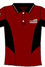 Carib Christian School Polo Microfibra | Vino | Cuellos y Punos Negro | Carib Christian School