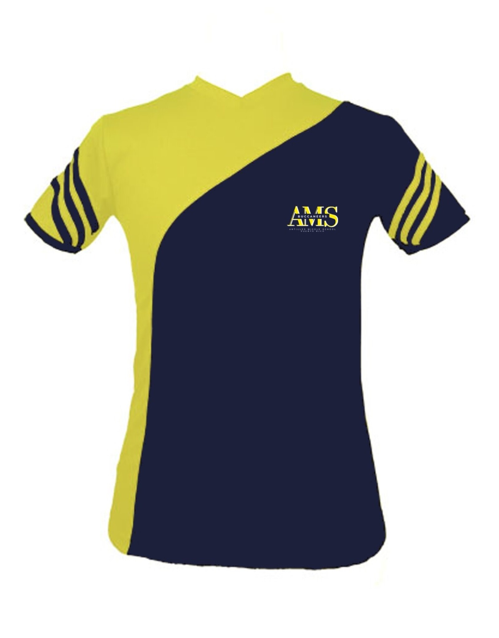 Antilles Middle School AMS T-Shirt | Navy Gold | Antilles Middel School