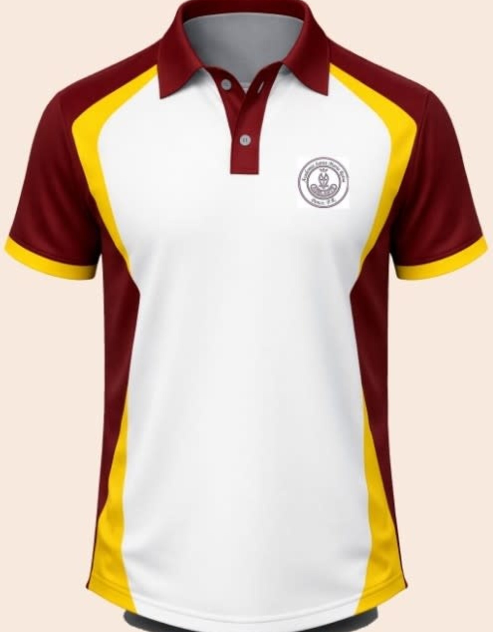 Acad. Santa Maria Reina Polo Sublimado | Wine & Yellow | Acad. Santa Maria Reina