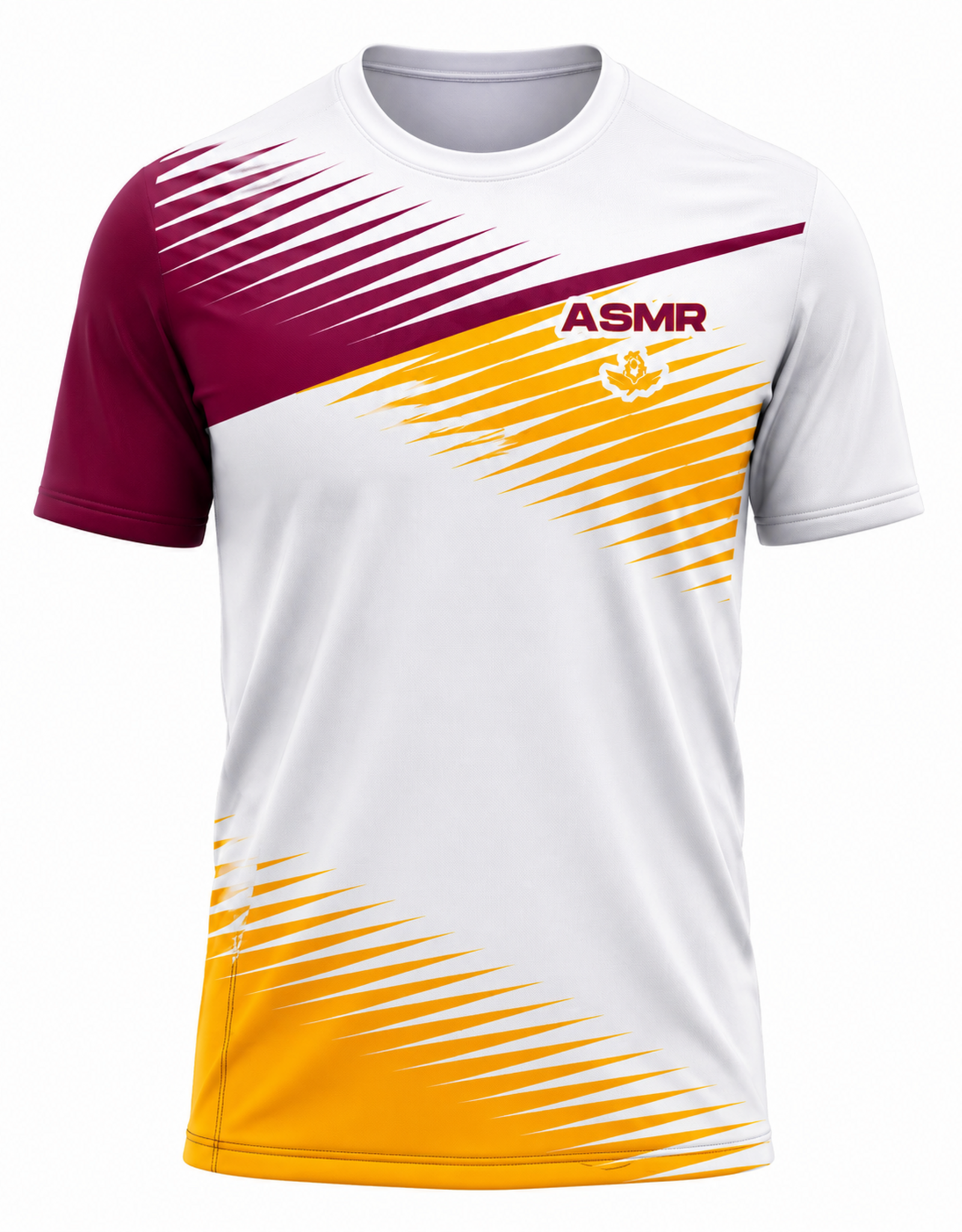Acad. Santa Maria Reina T-Shirt Sublimado | Wine & Yellow | Acad. Santa Maria Reina