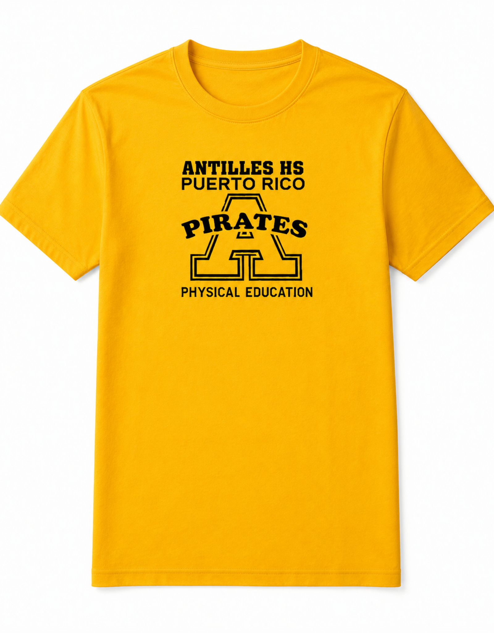 Antilles High School AHS T-Shirt | Yellow Gold | Antilles High School