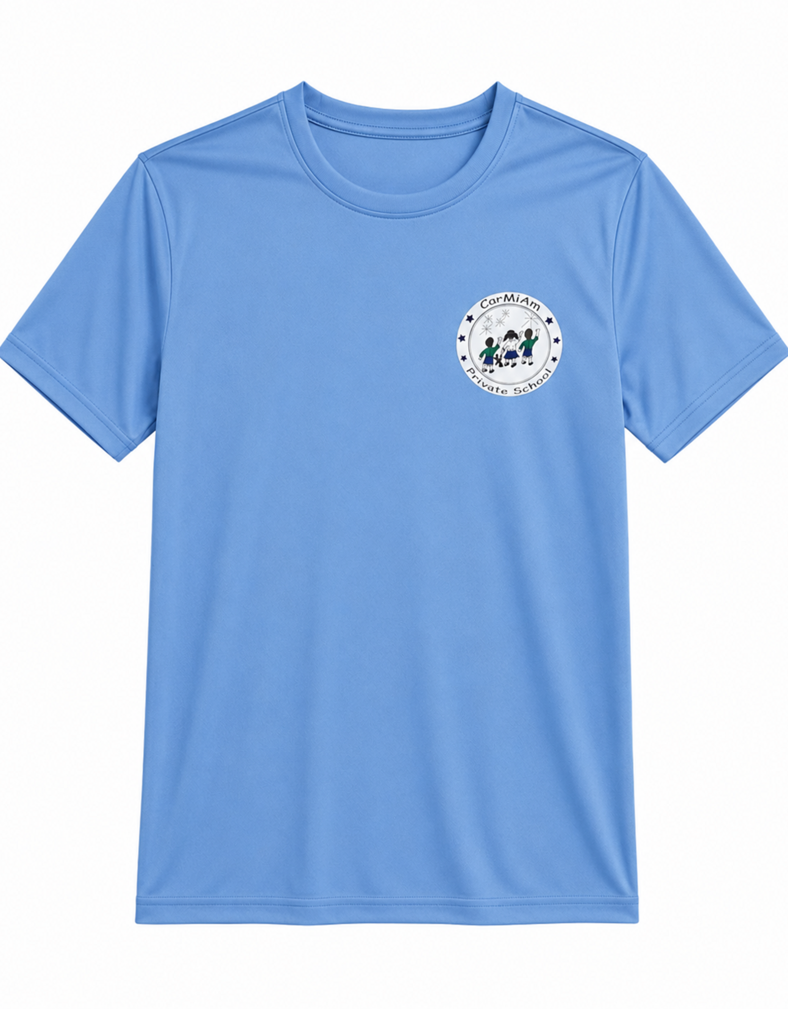CarMiAm Private School T-Shirt Azul m/c | Ed. Fisica | Carmiam Private School