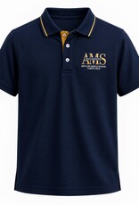 Antilles Middle School AMS Polo | Navy | Embroidered | Antilles Middle School