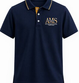 Antilles Middle School AMS Polo | Navy | Embroidered | Antilles Middle School