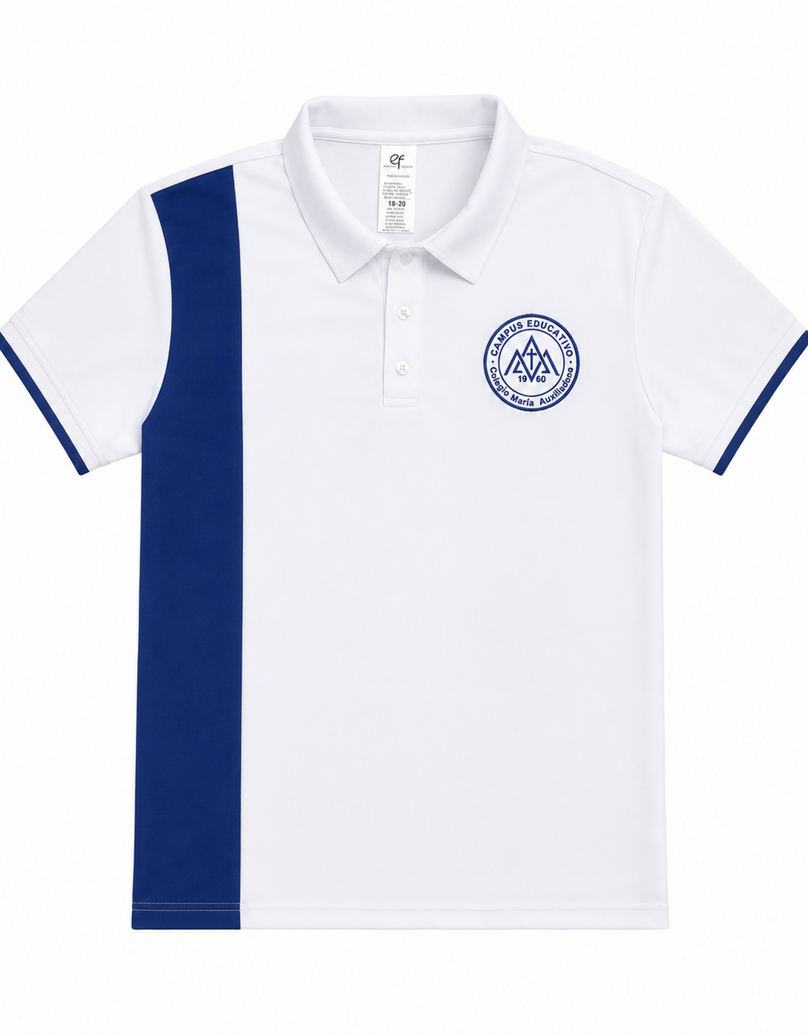 Col. Maria Auxiliadora Polo Blanco | Borde Azul Marino | Col. Maria Auxiliadora