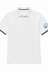 Col. San Antonio Abad Polo Niña | Blanco y Vivo Navy manga | Col. San Antonio Abad