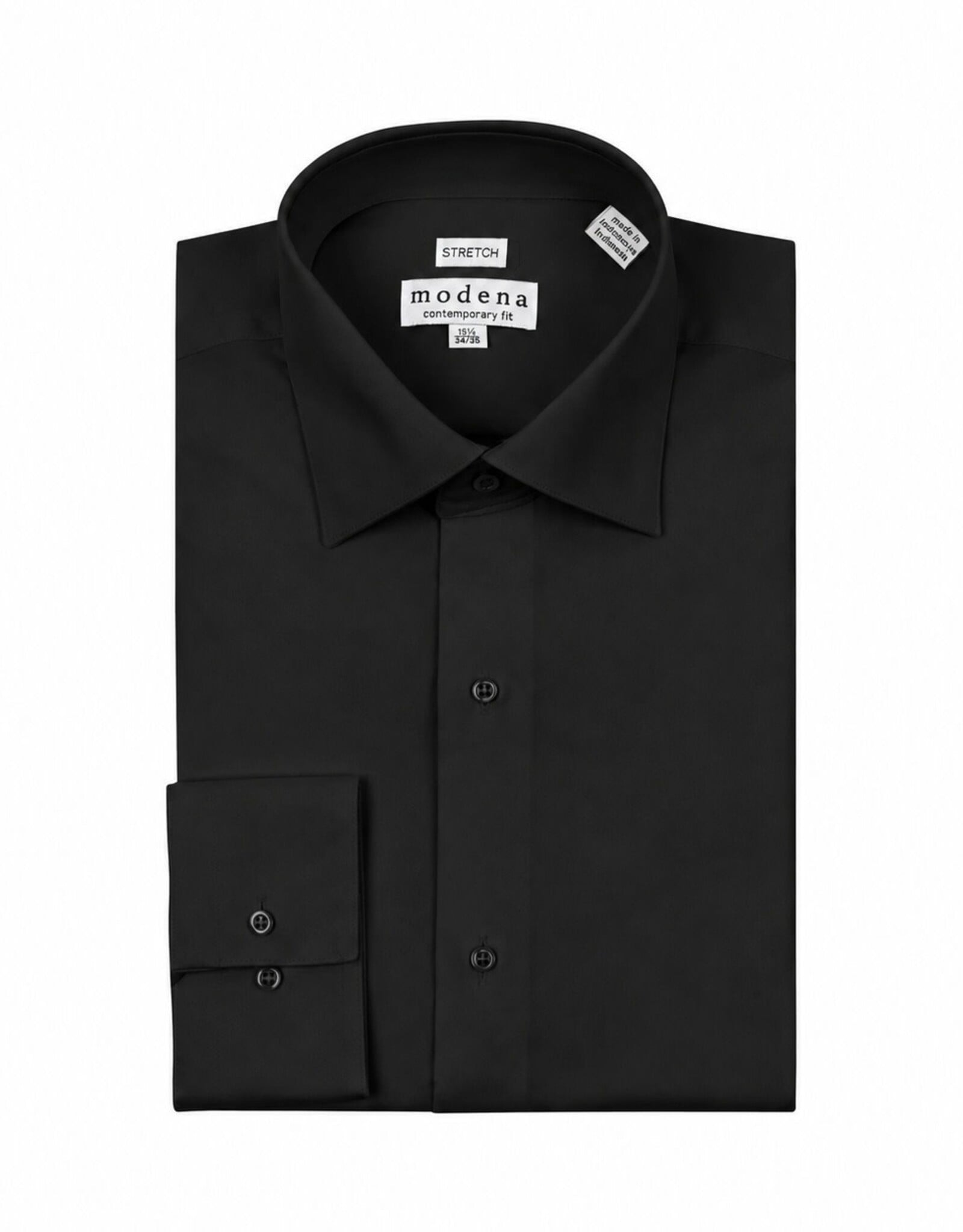 Modena Dress Shirt | No Pocket | Stretch | 60% Cotton 40% Polyester